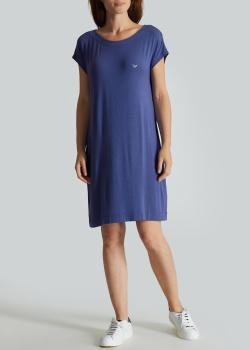 Платье-футболка Emporio Armani синего цвета, фото